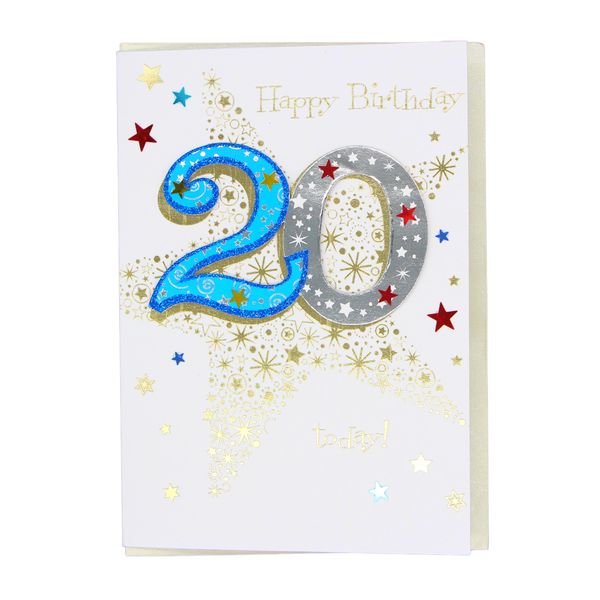 Happy 20th Birthday card