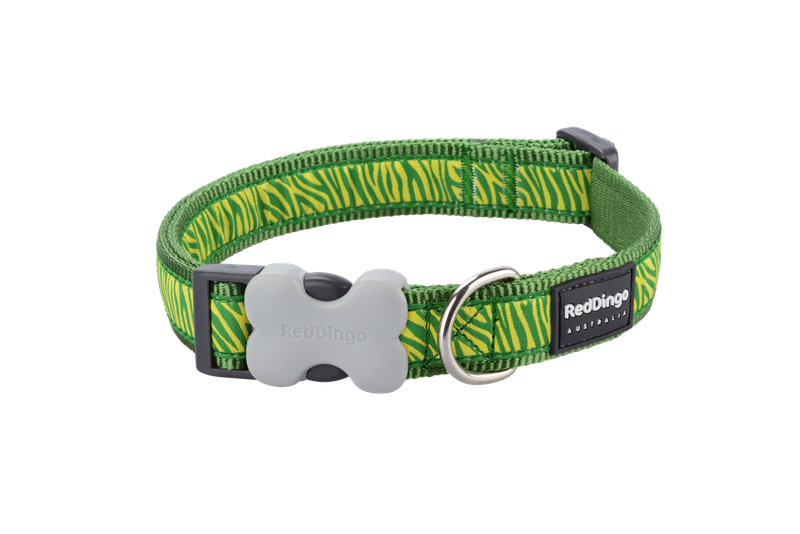 Red Dingo Design Collar - Safari Green