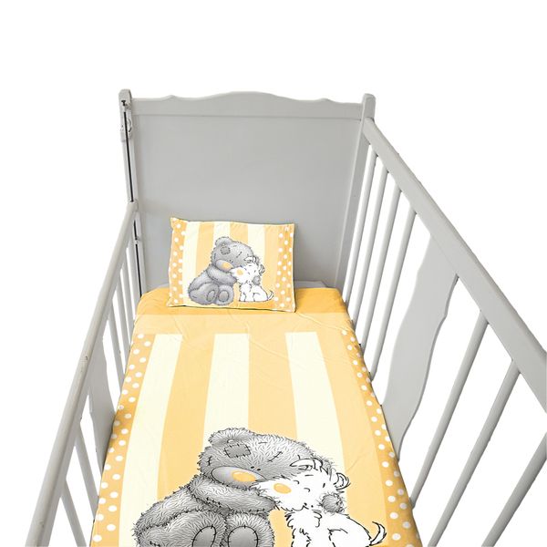 Yellow Tatty Teddy with Dog Cot Duvet Set