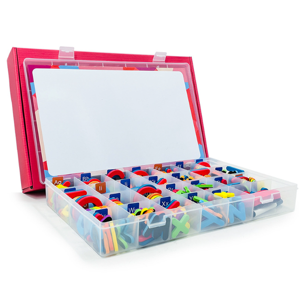 Set of 253 Magnetic Alphabet Letters and Numbers, 1 Magnetic Board