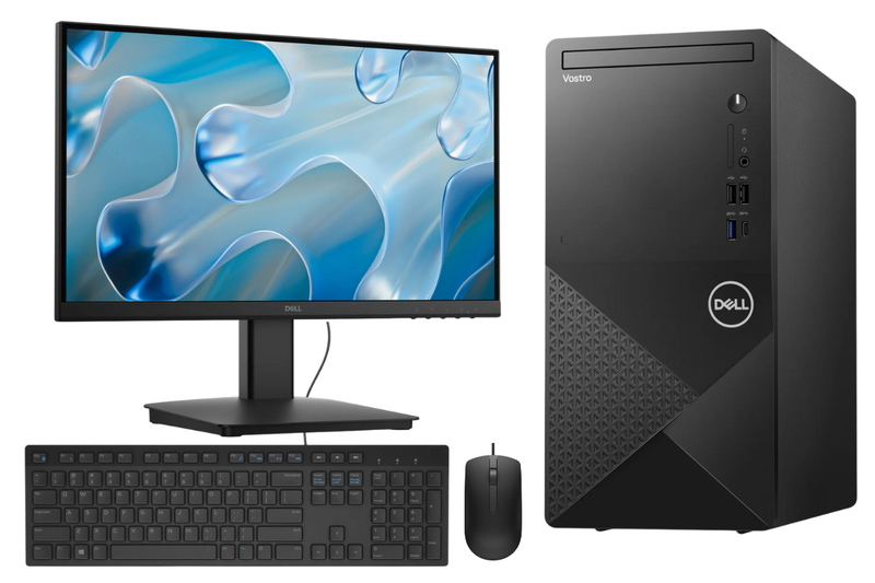 Dell Vostro 3030 i3-12100 8GB 512GB SSD Win 11 Pro PC + Dell Monitor Bundle