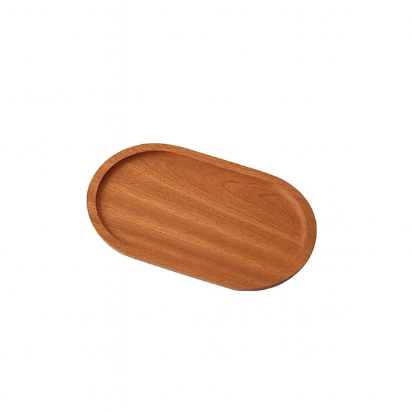 Oval Wooden Tray 25cm - Light Brown