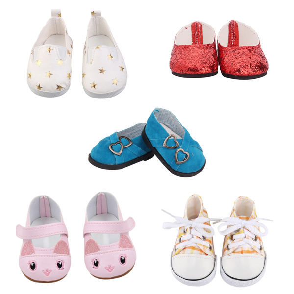 18"/46cm Soft Body Doll Shoe Pack #1