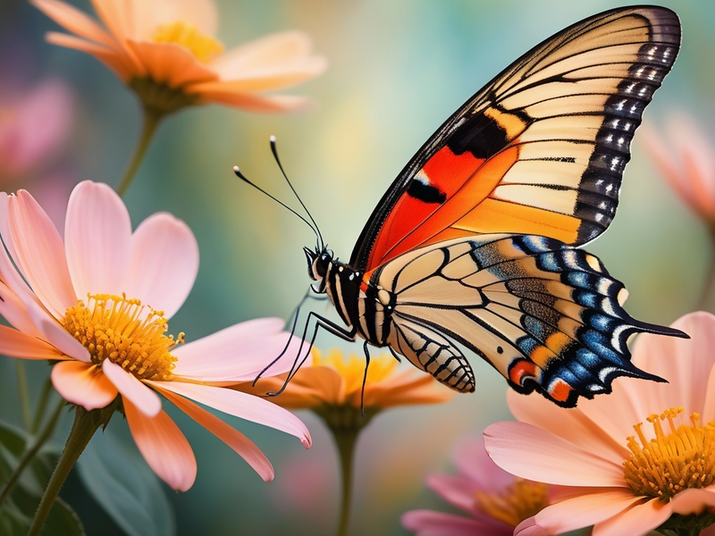 Canvas Wall Art Home Decor - Beautiful Butterfly