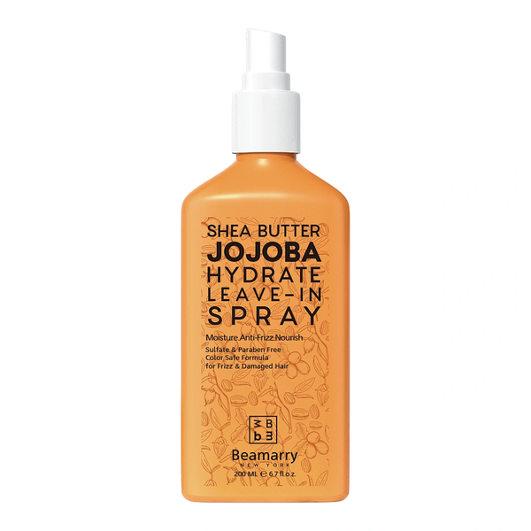 Beamarry Shea Butter Jojoba Hydrate 200ml Leave-In Spray, Frizz &amp; Damaged