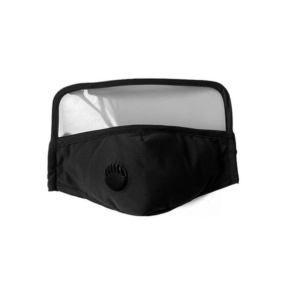 Cotton Mask Integrated with Goggle Mask With Breathing Valve - Grey