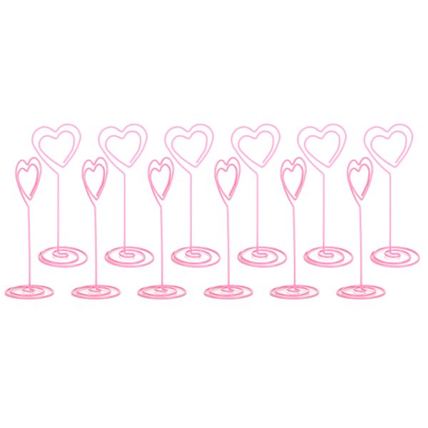 Hearts Business Card Clip Office Message Holder