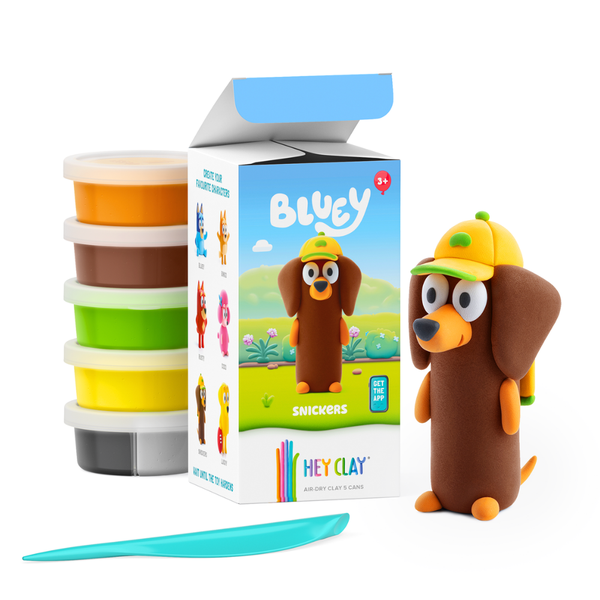 Hey Clay - Modelling Air-Dry Clay w Interactive App: Snickers, Bluey Series