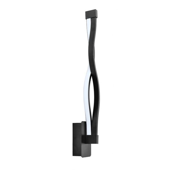 Black Simple Led Wall Lamp(Tri-Color Light)