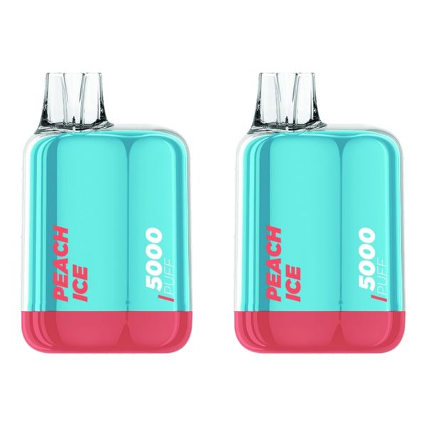 Bolt 5000 Puff Disposable Vape 20MG - Peach Ice (Pack of 5)