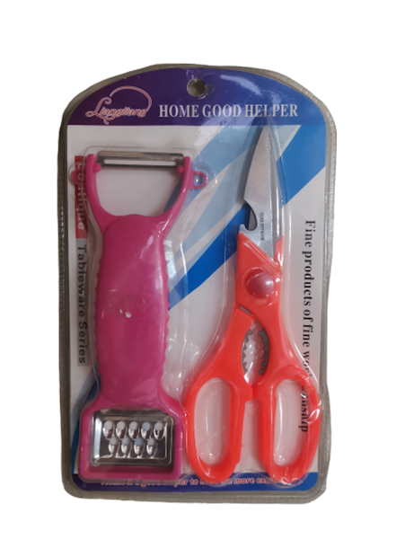 Scissor And Two In One Peeler Set