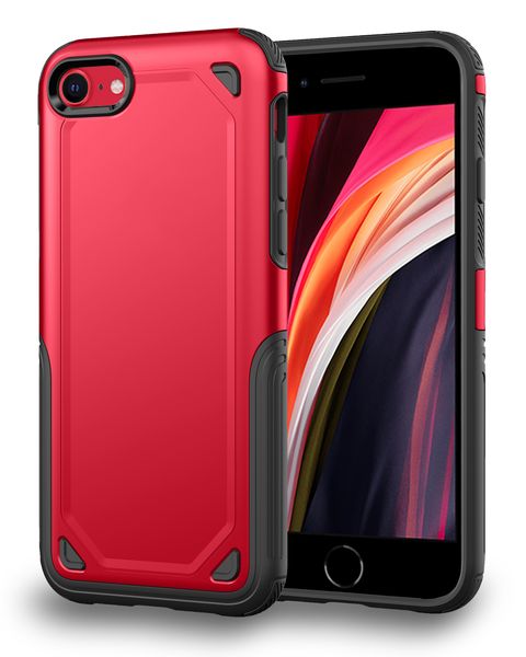 Tuff-Luv Rugged ShockProof Cover for Apple iPhone 7,8, SE 2020/2022 - Red