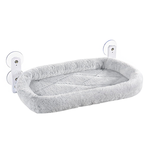 Cordless Cat Window Hammock 4 Strong Suction Cups Metal Soft Bed