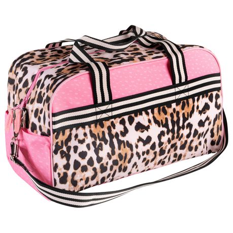 Stephen Joseph Duffle Overnight Bag for Kids Leopard Image