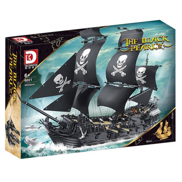 DK The Black Pearl Pirate Ship Building Blocks - 3423 Pieces