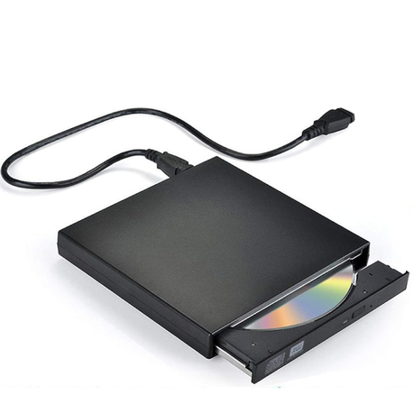 External CD DVD Drive USB 2.0 Slim Portable CD-RW Burner Writer Player Image