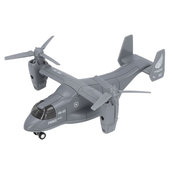 Fighter Airplane Model with Sound Light Realistic Alloy Aircraft Model Grey