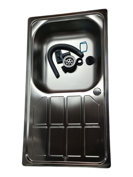 SMTE - Drop-In Stainless Steel Sink Single Bowl - 7540HDS-TDA