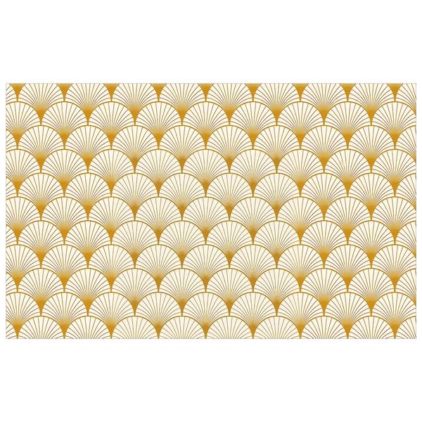 Gold Bows on Cream Rectangle Tablecloth