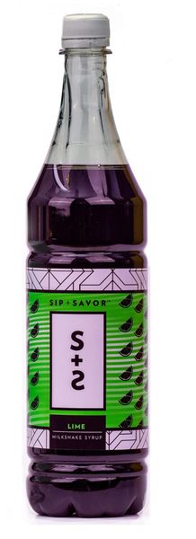 Sip and Savor Lime Milkshake Syrup 1L
