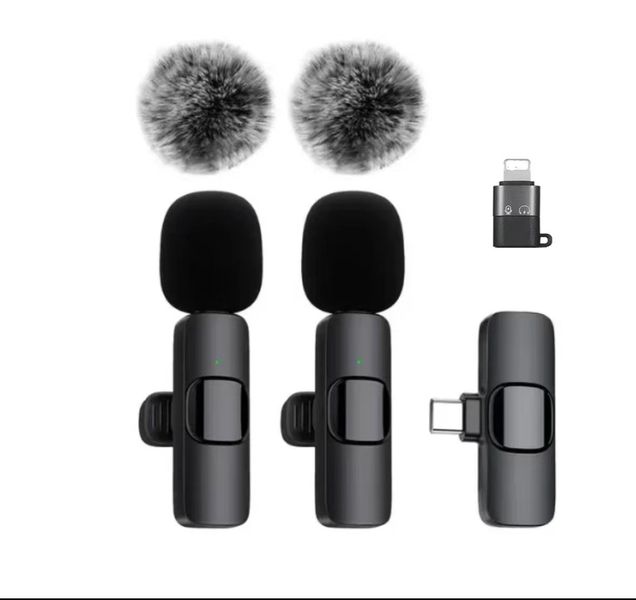 USB-C Wireless Lapel Microphone Mini Lapel Microphone with Noise Reduction