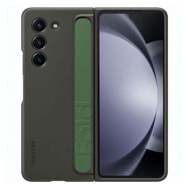 Samsung Galaxy Z Fold 5 Standing Cover With Strap - Black