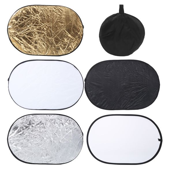 60x90cm 5-in-1 Collapsible Photo Reflector