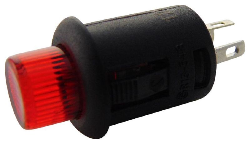 Multicomp Pro (R13-548DL-05-BR) Pushbutton Switch, 12.1 mm, SPST, On-Off