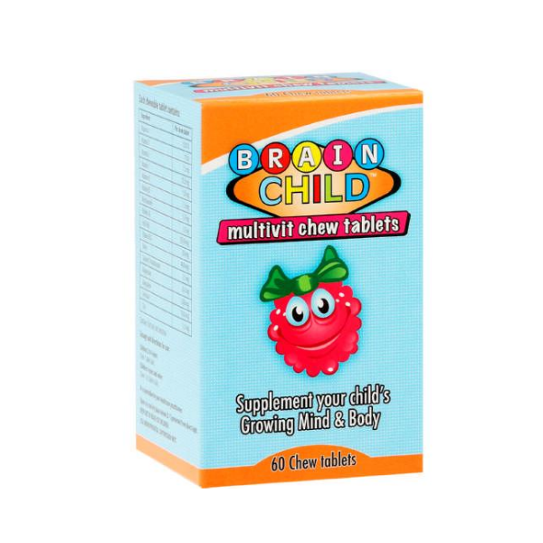 Brain Child Multivit Chewable - 60 Tablets