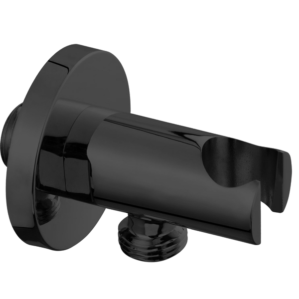 Devario Premio Shower Outlet Elbow With Holder Round Brass