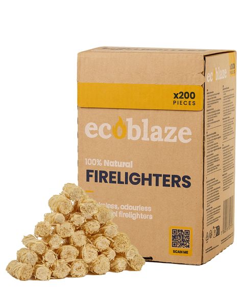 Ecoblaze 200 Natural Wood Wool Firelighters