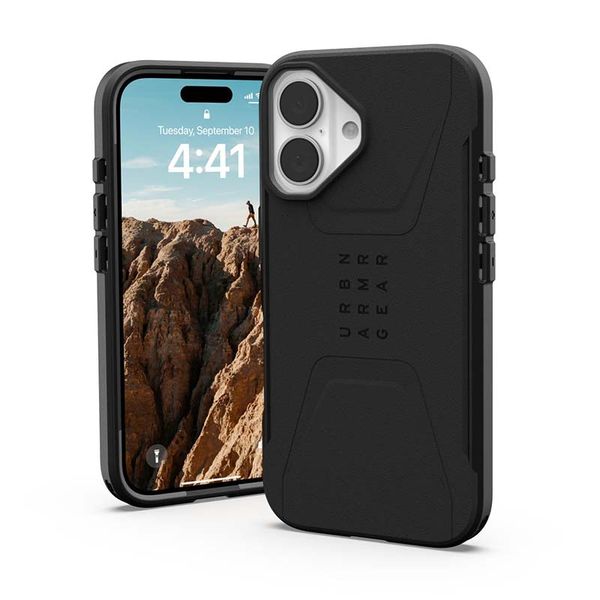 UAG Apple iPhone 16 Civilian MagSafe Case - Black