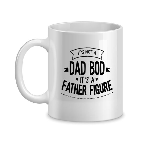 Father Figure Coffee Mug for Him Father's Day Graphic Cups Men Present 051