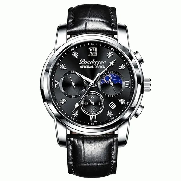 Achilleus Luxury Men's Chronograph Watch with Smael Wallet Ninja