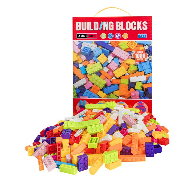Aon-Art 1000 Piece Classic Building Blocks Set