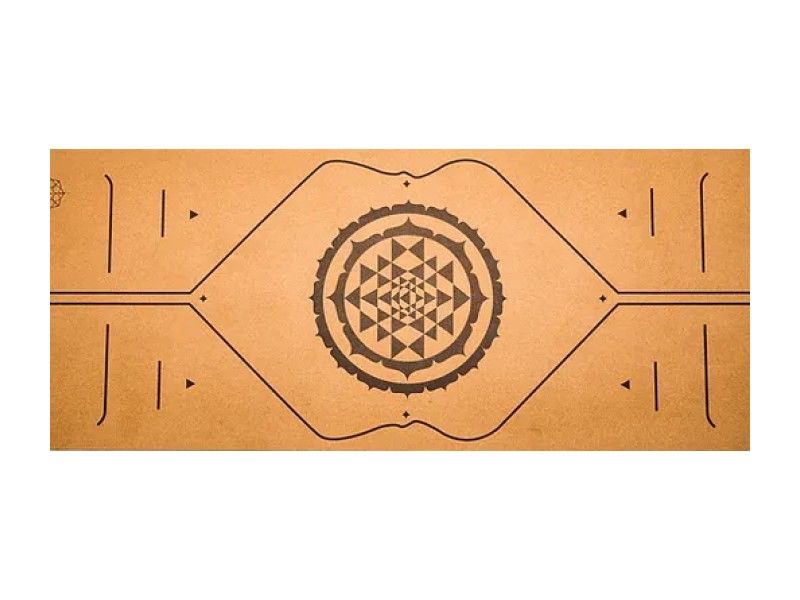 Sakshi Cork Top And Natural Rubber Base Yoga Mat - Essence