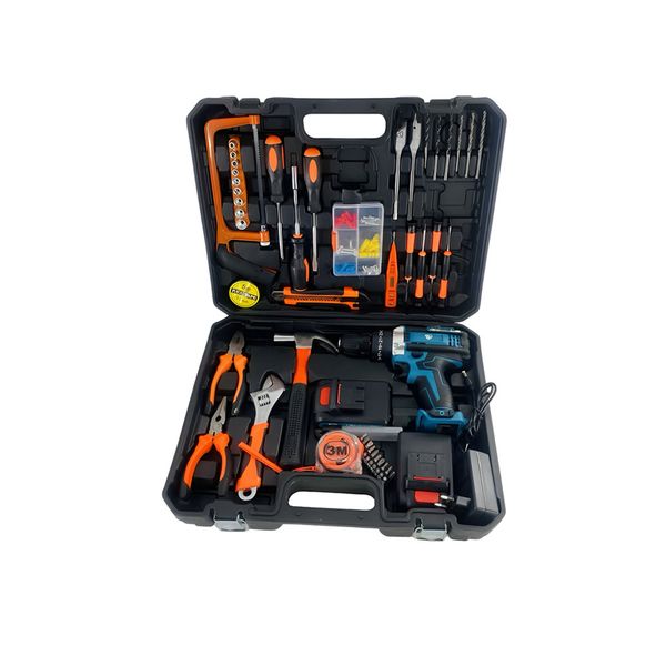 100 Piece 21V Electric Household Hand Tool Set