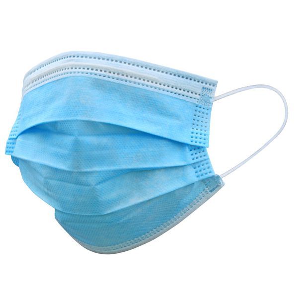 Face Mask - 3 Ply Disposable Surgical Face Masks Blue - Pack of 50