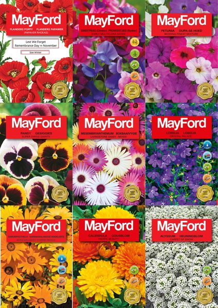 Mayford 9 Pack Flower Seed Autumn / Winter Collection