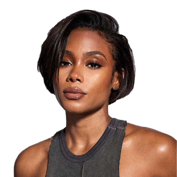 Golden Perfect Virgin Human Hair Wig-Straight Pixie Cut Wig