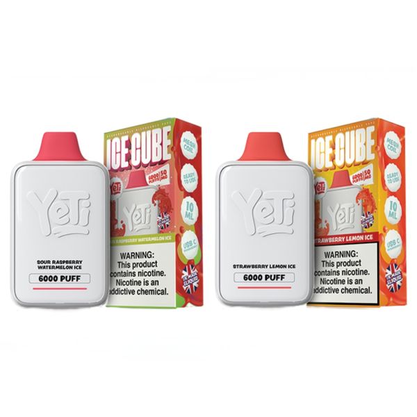 Yeti Ice Cube 6000 Puff Disposable Vape - Tropical (Pack of 2)