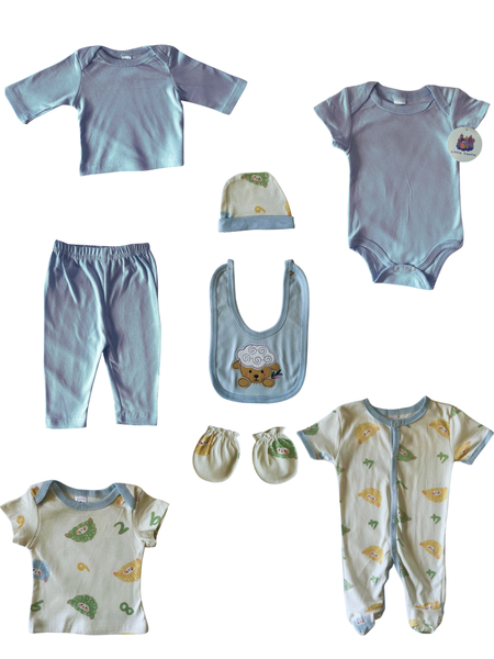 Newborn Essentials Baby Clothes Starter Set - 8 Piece -Pink