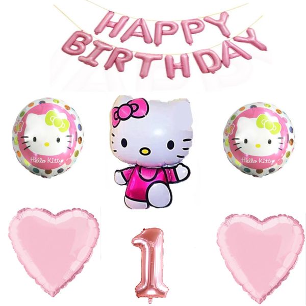 Hello Kitty Balloon Set 1 Year