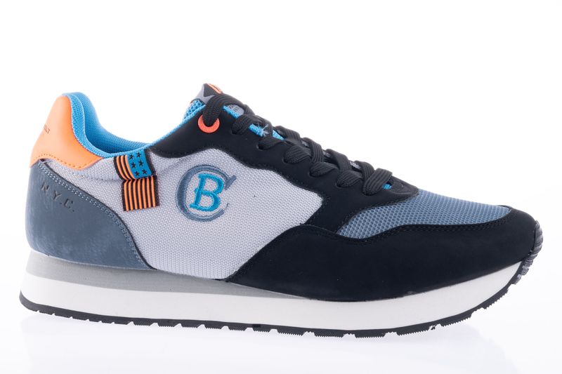 Cotton Belt Navara Sneakers-Multi-Toned-Black/White/Blue