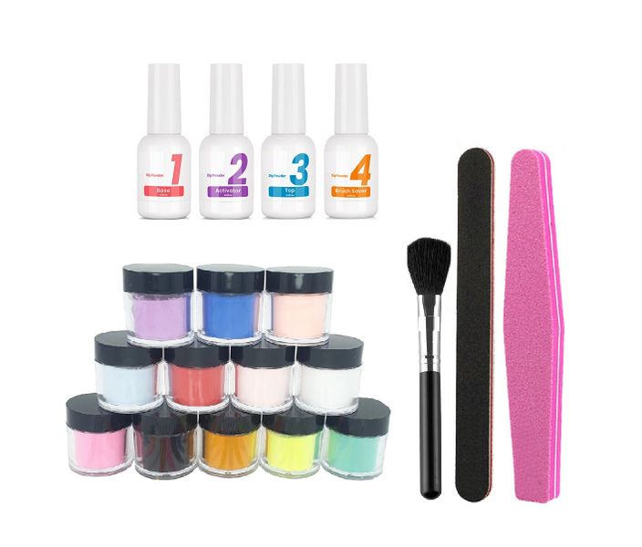19 Piece Nail Dipping Powder Set