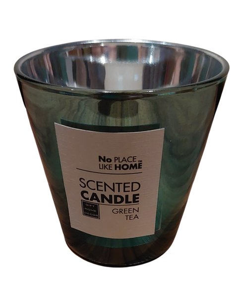 Scented Apple Candle in 2 Tone Glass Holder