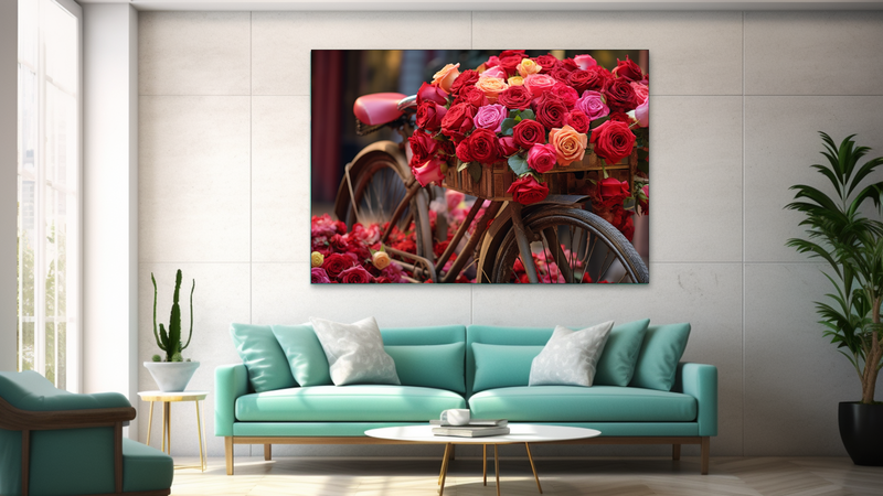 Canvas Wall Art - Floral Elegance Abstract - JT0053