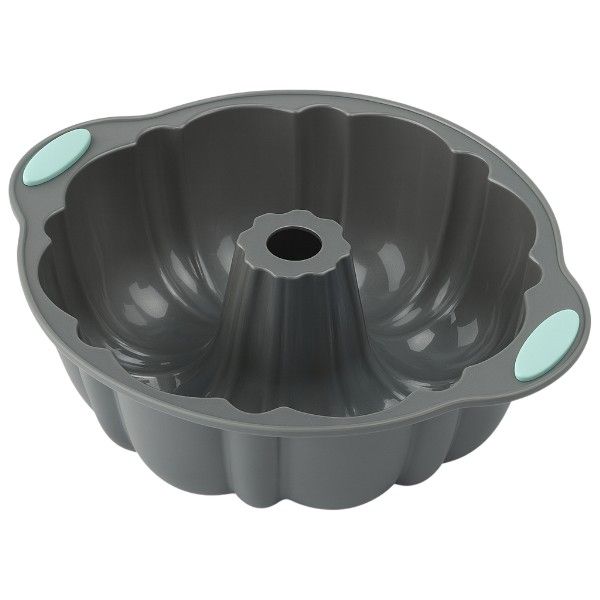 Non-Stick Round Silicone Cake Mold - Grey