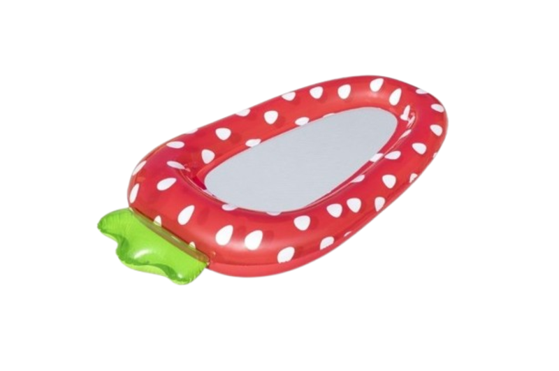 Sweet Summer fruit-shaped inflatable mattress with mesh bottom