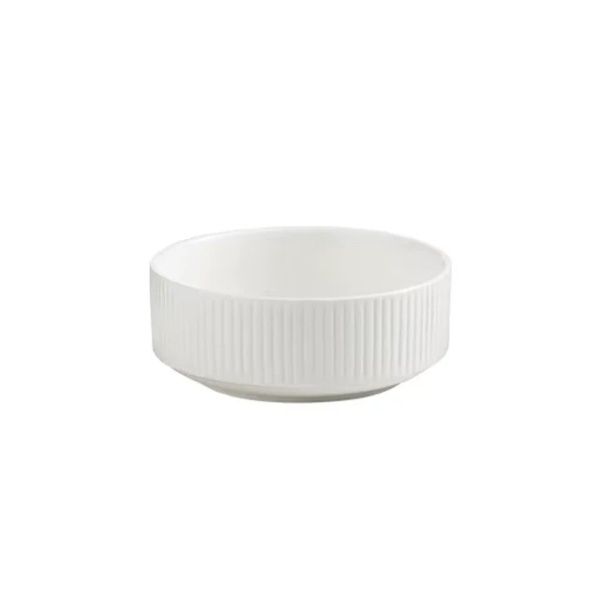 Ribbed Cereal Bowl For Breakfast - 12 x 16 x 14 cm